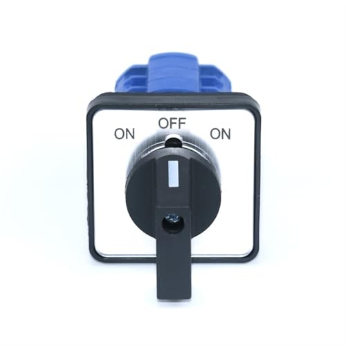 LW26-20 Interruttore a camme trifase a 3 posizioni - Interruttore di commutazione ON-OFF-ON for montaggio a pannello 64x64mm e 48x48mm(ON OFF ON 48x48mm)