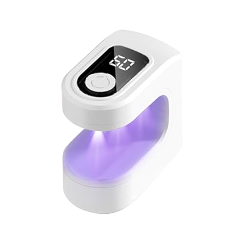 Pequeña luz UV para uñas, lámpara de manicura de carga USB, dispositivo portátil de curado de uñas con 2 modos de sincronización para salón de manicura, viajes, hogar