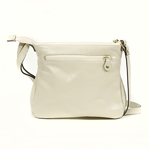 Bolsa Transversal Feminina Selma, Bolsa Tiracolo em Couro Legitimo, Alças Ajustáveis - Betania Couro