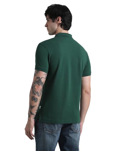 Image of Jack & Jones Men Cotton Polo Collar Slim Fit T-Shirt