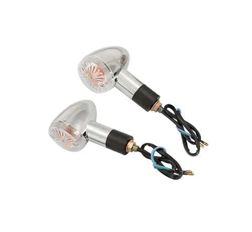 Intermitentes Moto para Kawasaki para Vulcan para VN 500 750 800 900 1500 1600 1700 2000 Indicadores Giro Luces Intermitentes Señal 2/4 Piezas Señales Motocicleta(Claro,4 PCS)