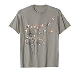 Cat Shirt Cat Shirts For Women Girls Cute Dandelion T-Shirt