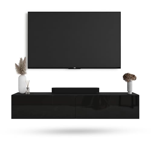 Planetmöbel West TV-Schrank, Fernsehtisch 160 cm lang, TV-Board hängend...