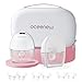 Oceenew Breast Pump Hands Free Wearable of Baby Mouth, Strong Suction, Touch Control, 3 Modes & 9 Levels, Portable Electric Breast Pump with 24mm Shield and Flanges of 17/19/21mm, 2 Pack