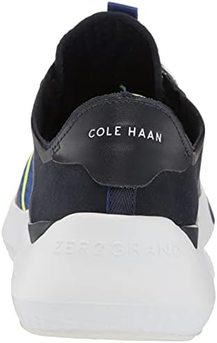 Cole Haan Men's Zerogrand Winner Tennis Sneaker, Navy Ink Pacific Blue Safety Yellow Optic White, 12 | Image 2