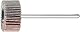 PFERD Fächerschleifer F, 2 Stück / Korund Ø 20x10mm Schaft-ø 3mm A180 / 44498012 – für Feinschliff & Finish mit dem Geradschleifer oder Biegwellenantrieb