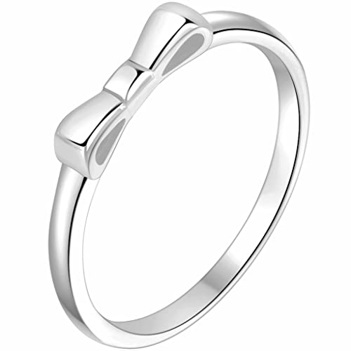 Jude Jewelers Stainless Steel Bowtie Bow Tie Knot Promise Statement Wedding Band Anniversary Promise Ring