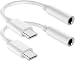 USB C Digital to 3.5 mm Headphone Jack Adapter, Type C Aux Audio Converter for iPad Pro 11" 12.9" 2018/ Google Pixel/Pixel 2/ 2XL/ 3/ Nexus/Samsung/Note/Moto Z/Z2 and More (USB-C Adapter - White)