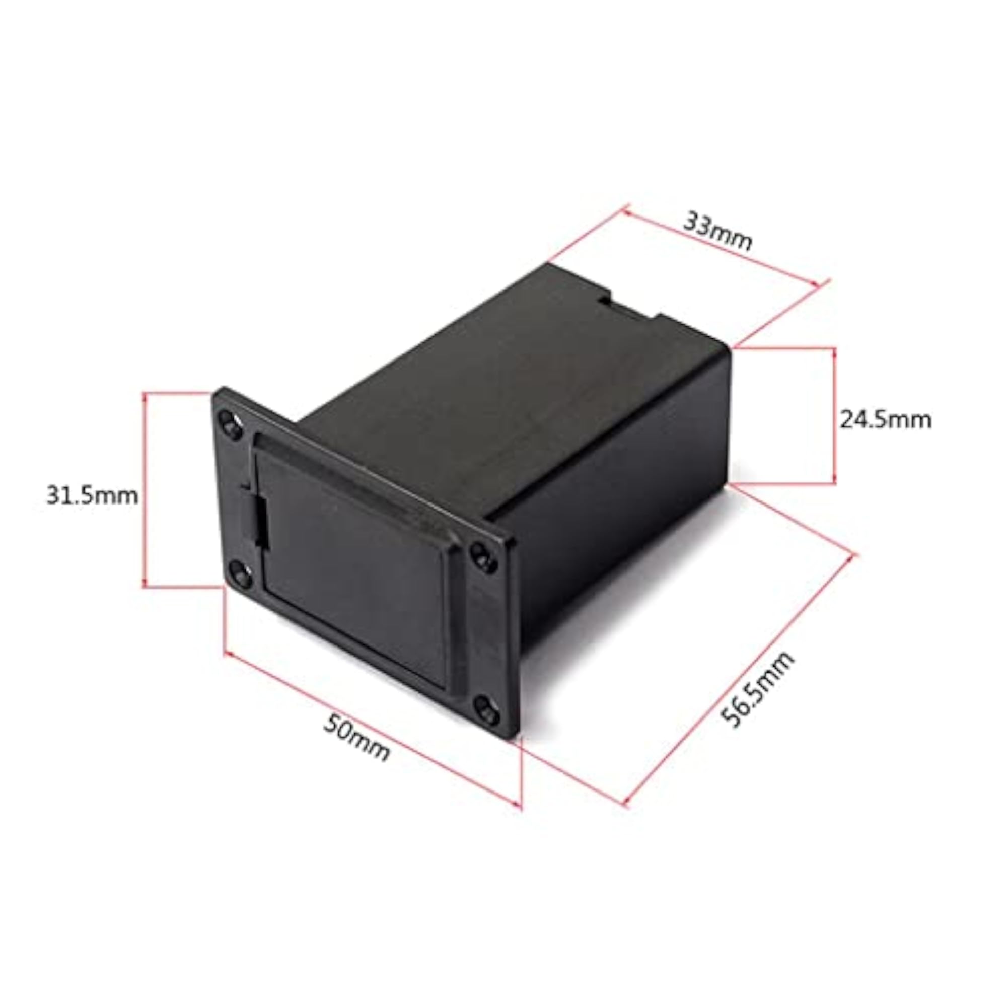 9V Battery Hold Case Box for Electric Guitar Pickup