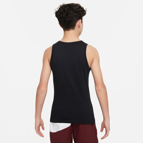 Nike Big Kids Boys' Essential HBR Tank Top (Black) Size Large - Image 4