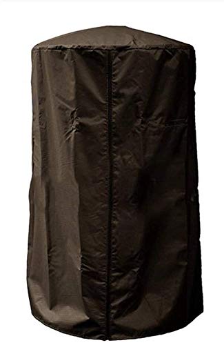 LAZNG Cubierta Calentador de Patio con Bolsas de Almacenamiento, 210D Oxford Impermeable a Prueba de Agua al Aire Libre Jardín Cubierta de protección de Muebles (Color : Marrón)