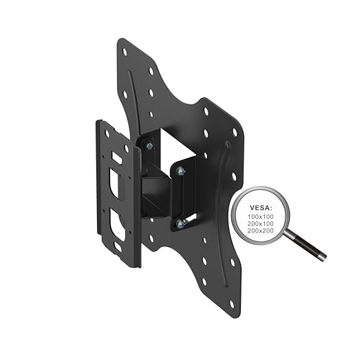 PureMounts TV Wall Mount, Swivelling Tilting Universal Bracket for 23-42 Inch Flat & Curved Heel Monitor up to 30 kg - Image 2
