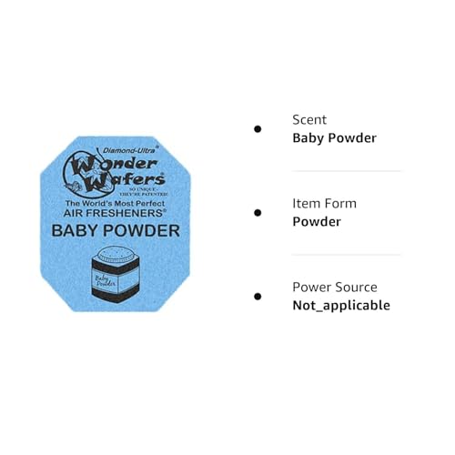 Image of Wonder Wafers Air Fresheners 25ct. Individually Wrapped, Baby Powder Fragrance