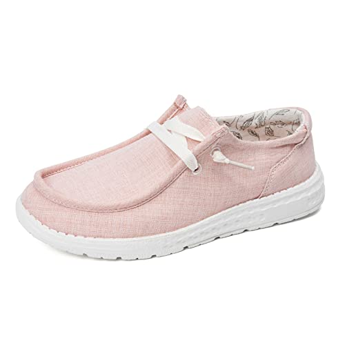 Image of Women's Canvas Loafers, Comfortable Slip-On Walking Shoes