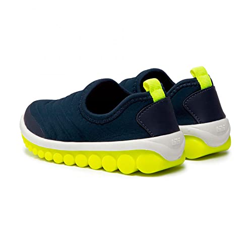 Tênis Infantil Menino Roller 2.0 Naval Flúor Bibi Sem Cadarço (25)