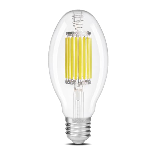 ALAMPEVER ED28 LED Light Bulb 175W HID Equivalent 6000LM High Brightness 4000K Cool White E39 Base 39W Edison Bulb Non-dimmable Ideal for Malls Side Roads Workshops Warehouses