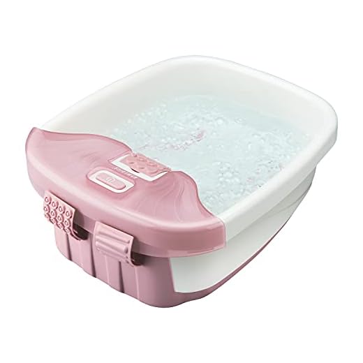 Homedics Bubble Bliss Deluxe Foot Spa, Heat Maintenance, Raised Nodes, 3 Attachements