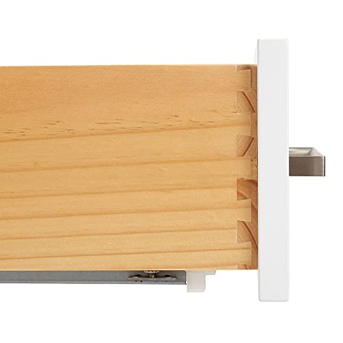 Dkb Beckford Series 61" Inch Single Rectangle Sink Bathroom Vanity Cabinet In White | Carrara White Marble Countertop | 2 Soft Closing Doors | 9 Full Extension Dovetail Drawers | No Mirror #TOP7