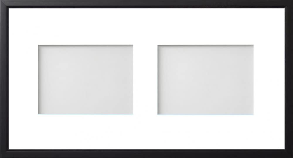 Frame Company Drayton Multi Aperture Photo Frame, Black, 20x10 for 7x5 inch (x2)