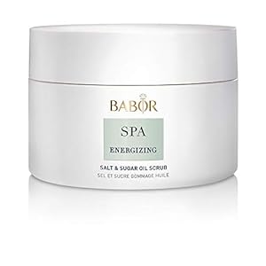 BABOR SPA Energizing Body Scrub, verkwikkende lichaamspeeling, voor zachte huid, frisse geur van appel, rozemarijn, eucalyptus & lavendel, 200 ml