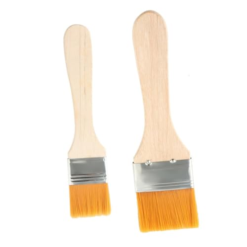 ifundom 2Pcs Nylon Basting Brush Sauce Brush Pastry Brush for Grilling Baking and Cooking for Marinades Oils and Sauces Durable Kitchen Accessories