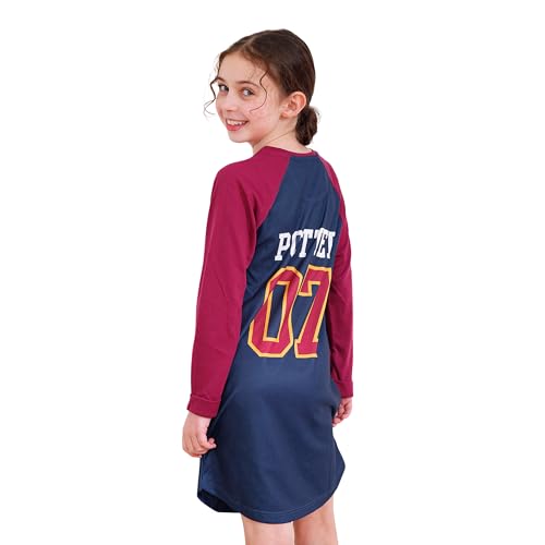 Harry Potter Nightgown | Gryffindor Nightgowns for Girls | Hogwarts Long Sleeve Girls' Nightgowns & Sleep Shirts4