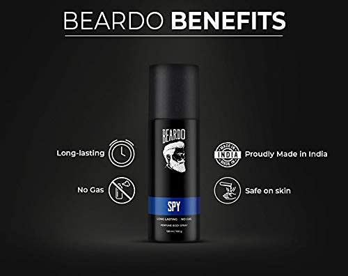 Image of Beardo Men's Whisky Smoke Eau de Parfum (EDP 100 ml) and Mafia + Spy Body Spray Perfume 100 ml pack of 3