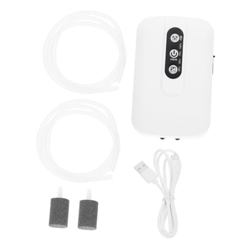 ibasenice 1 Set Powered Aquarium Oxygen Pump Fish Pump with Dual Outlet for Enhanced Oxygenation Portable Design for Easy Installation and Use