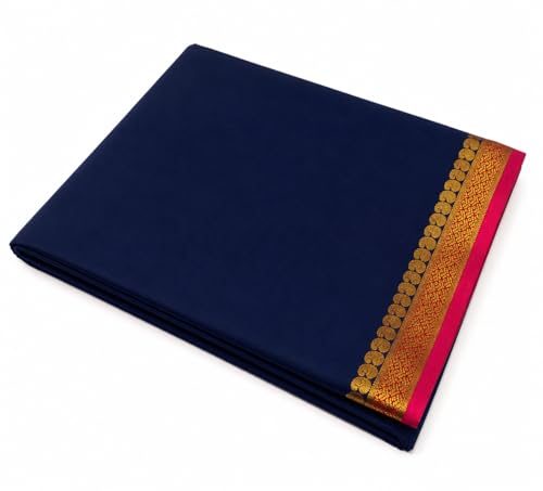 Image of Anushka Fashions Semi Mysore Crepe Silk Saree with 2D Pattern, Contrast Border, Rich Pallu & Blouse Piece Included, Lightweight Ethnic Wear for Festive, Party & Traditional Occasions