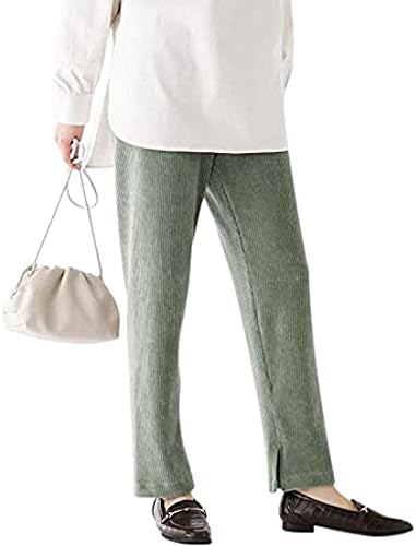 Amazon Co Jp Opaque Dot Clip Cut Corduroy Easy Straight Pants Web Exclusive Size Olive Green 026 Clothing Accessories