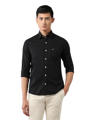 Image of Arrow Sports Men's Slim Fit Pure Cotton Dobby Shirt