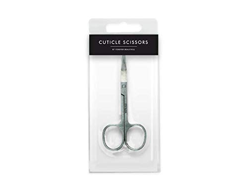 Ciseaux à cuticules en acier inoxydable Argenté 14,5 cm x 6 cm x 2 cm Cover
