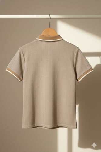 Image of Mack Jonney Men's Premium Jacquard Polo T-Shirt | Short Sleeve Soft Knit Fabric | Stylish Casual & Smart Wear Polo-M6938