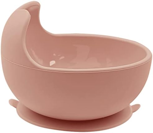 TotAha Silicone Suction Baby Bowl, Easy Scooping Self-feeding, Inwardly Curved Walls Preventing Food Dropping Design, BPA-Free Non-Slip Large Silicone Bowls for Toddler Kids (Upgrade Strong Suction)