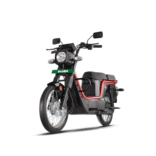 Image of Kinetic Green E-Luna X3 Plus High Speed Electric Scooter with charger - Mulberry Red - Ex-Showroom