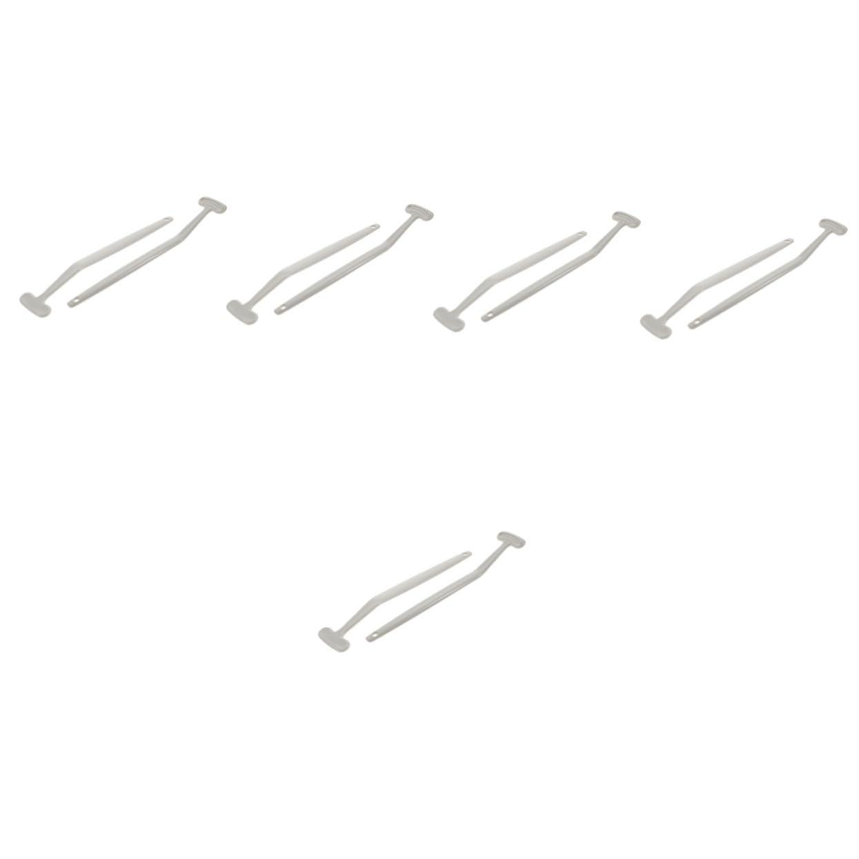 Veemoon 10pcs Tongue Scrapers for Fresher Breath Tool Portable Effectively Removes Coating Food Essential Self-care