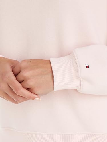 Tommy Hilfiger Damen Sweatshirt ohne Kapuze, Rosa (Delicate Pink), XXS – Ansicht 3
