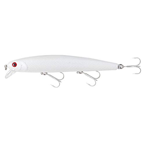 Calissa Offshore Tackle 110 mm California Inshore Fishing – Special Jerkbait Crankbait Surf Flash Fishing Salt Pro Lure Minnow Zebra MS Metallic Sardine Glow 110 (White Glow)