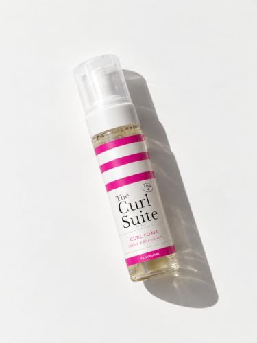 The Curl Suite Hydrating Curl Foam (7 Oz.), Anti-Frizz Formula for Women &amp; Men with Frizzy, Wavy Hair, Volumizing &amp; Frizz Control Hair Mousse for Curly Hair