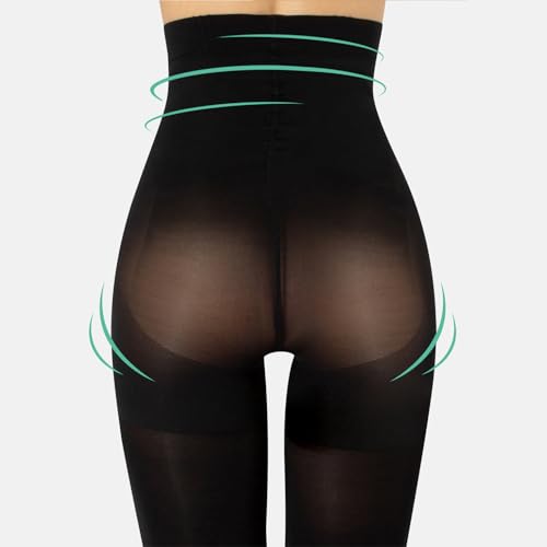 HIGH WAIST PANTYHOSE | OPAQUE SHAPING TIGHTS | WINTER PANTYHOSE | 80 DEN | BLACK | S, M, L, XL | ITALIAN HOSIERY |4