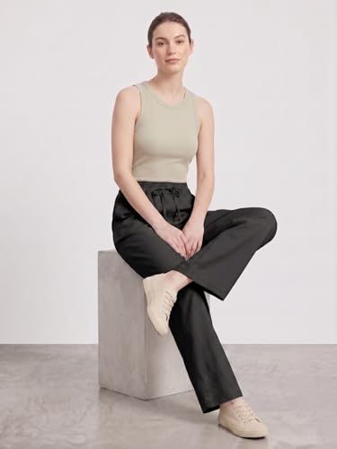 Image of Vogaan Women's High-Waist Korean Trousers with Wide Baggy Fit | Trendy GenZ Streetwear Pants | Trousers | Women Trousers