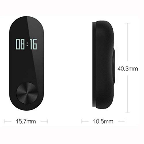 Relógio Inteligente Xiaomi Sport Mi Band 2 Visor OLED Preto