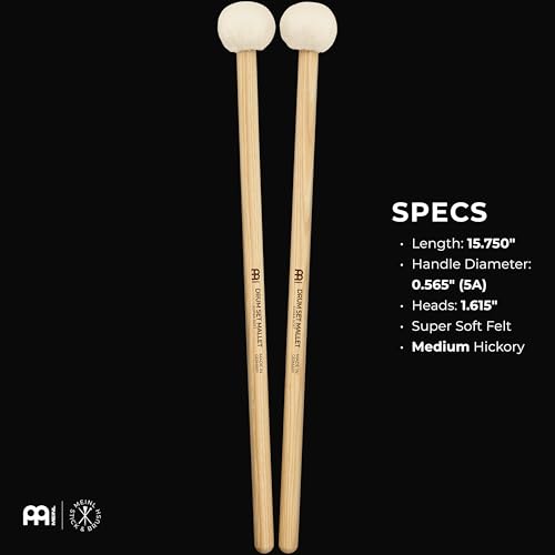 Drum Set Mallet Meinl Stick & Brush SB400 feutre super soft