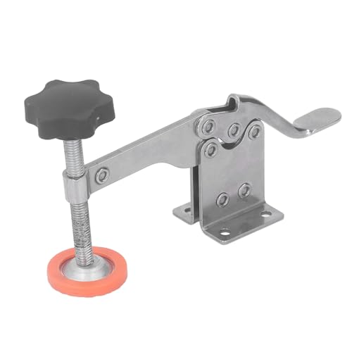 XHTLLO Toggle Clamp, Woodworking Vertical Quick Release Horizontal Clamp, Stainless Steel Non Slip Quick Release Large Hold Down Tool for Woodworking Jigs and Fixtures