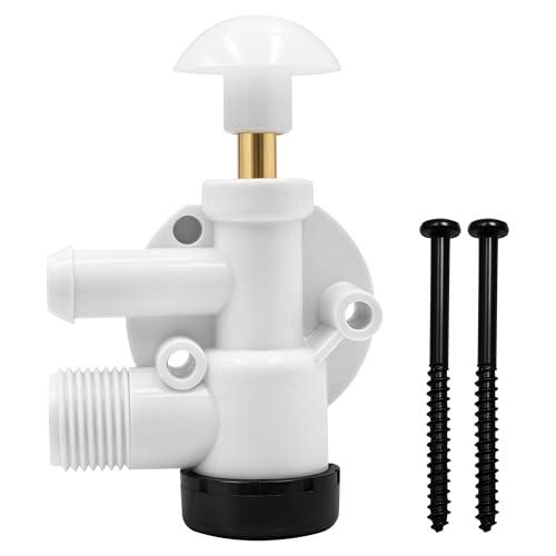 385314349 RV Water Valve Assembly Camper Trailer Toilet Repair Kit Compatible with Dometic Sealand EcoVac Vacuflush Pedal Flush Toilets