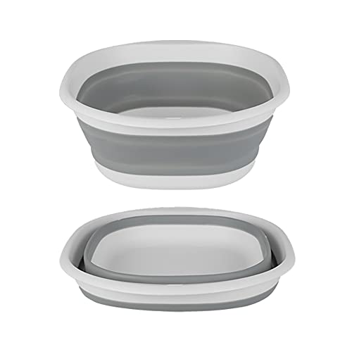 Bassine Retractable Vaisselle, Bassine Retractable Camping, Lavabo Pliable Camping Car, Off-white Bac à Linge Pliant, Lavabo Pliant((1))