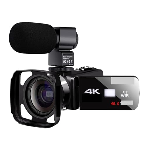 rfIJrfIJ 18X Zoom 4K UHD Camcorder Live Streaming Wifi Webcam Professional Video Cameras For Photography Outdoor IR Night Vi