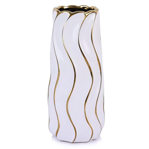 Jarrones Ceramica Dorados Marca QIANLING