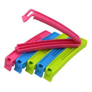 Ngel Plastic Food Snack Bag Pouch Clip Sealer Snack Seal Sealing Bag Clips (Multicolour)(48 pcs)