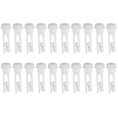 couponhub 20 Pcs White Vertical Window Blind Stem, Practical and Multifunctional POM Material Replacement Stems Easy to Replace Pulley Turning Rod Venetian Curtain Accessories for Window